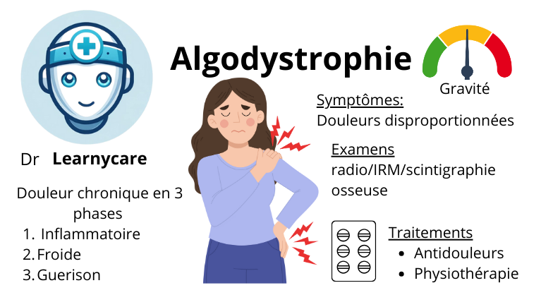 Algodystrophie infographie Dr Learnycare