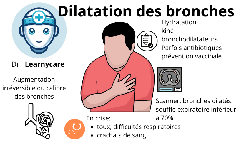 Dilatation des bronches infographie