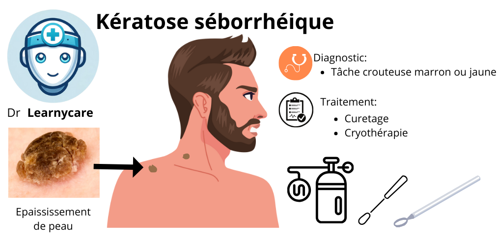 Kératose séborrhéique infographie Dr Learnycare