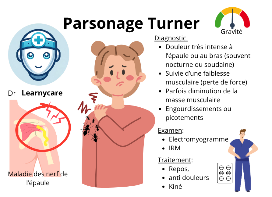 Syndrome de Parsonage Turner infographie Dr Learnycare