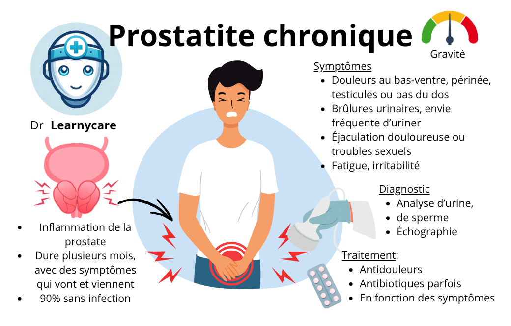 Prostatite chronique infographie Dr Learnycare