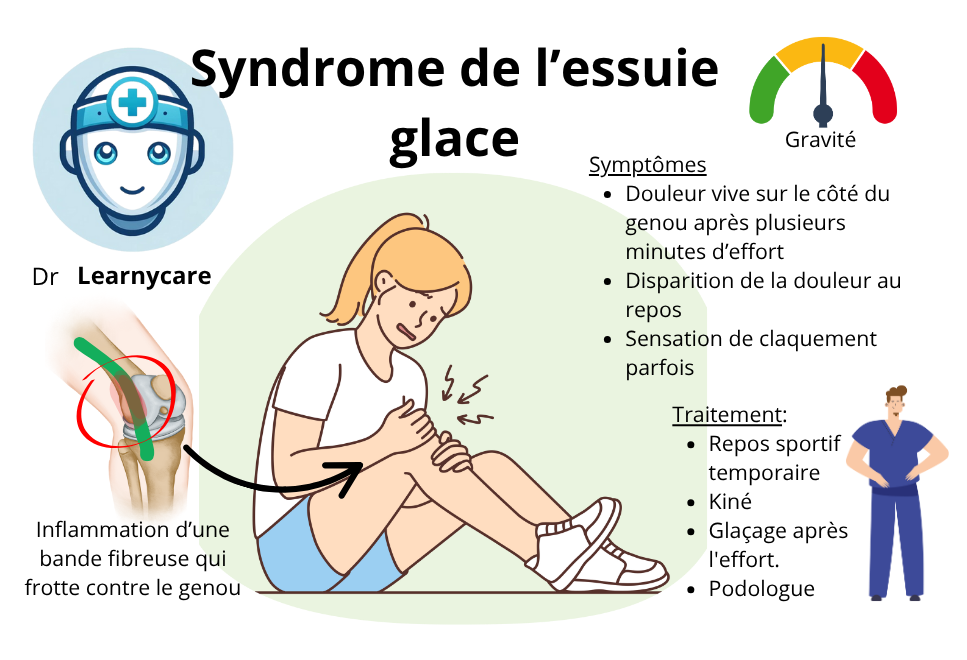 Syndrome de l'essuie glace infographie Dr Learnycare