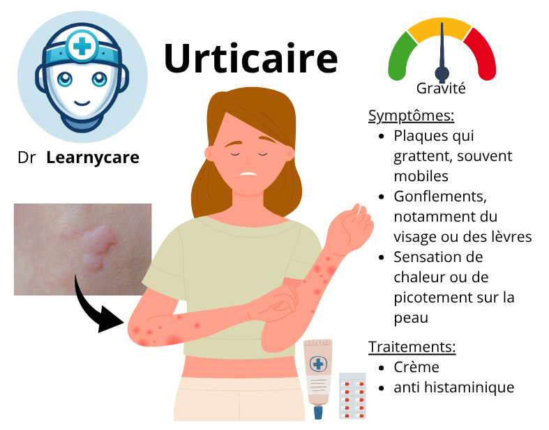 Urticaire infographie Dr Learnycare