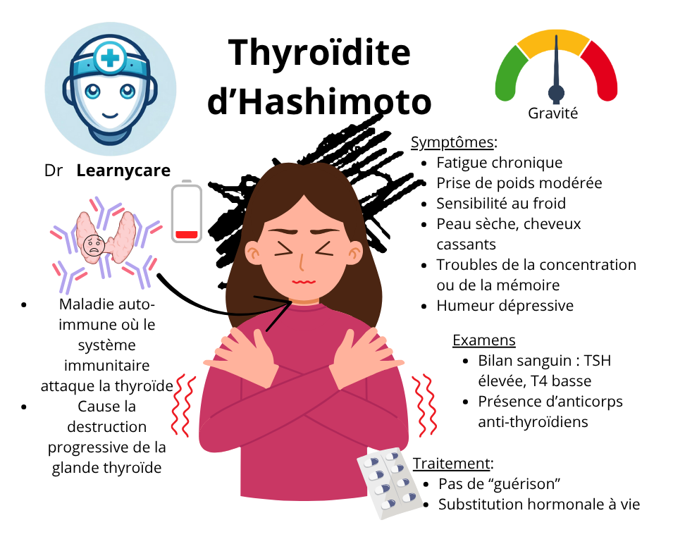 Thyroïdite d'Hashimoto infographie Dr Learnycare