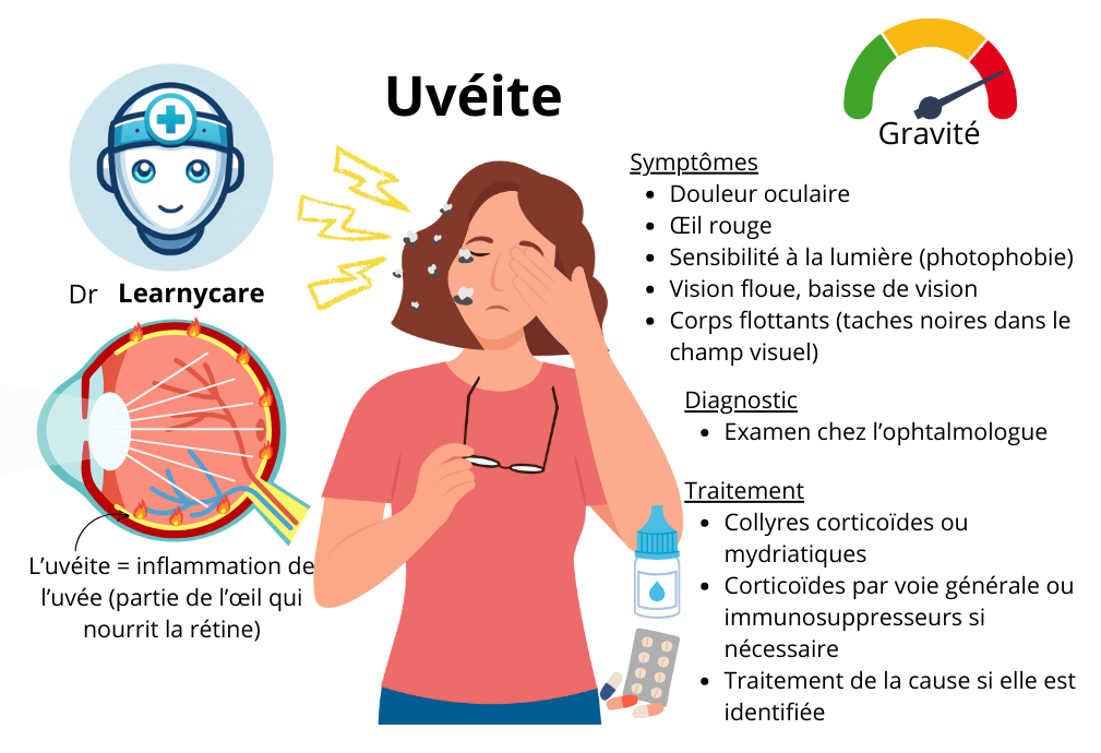 Uvéite infographie Dr Learnycare