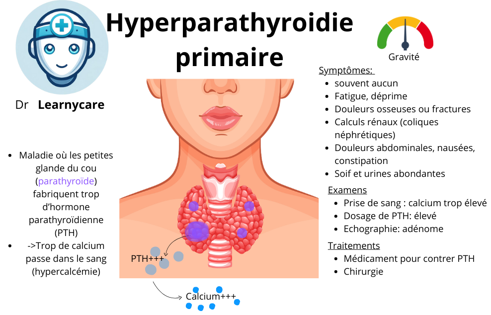 Hyperparathyroïdie primaire Dr Learnycare