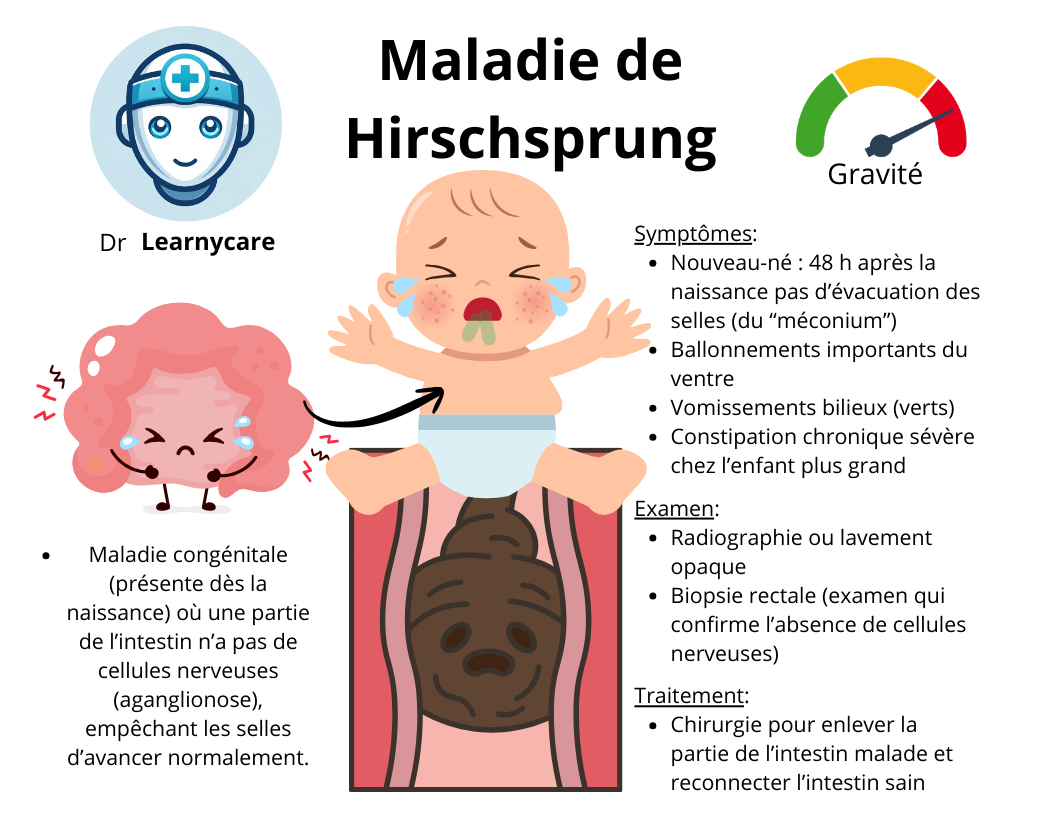 Maladie de Hirschsprung infographie Dr Learnycare