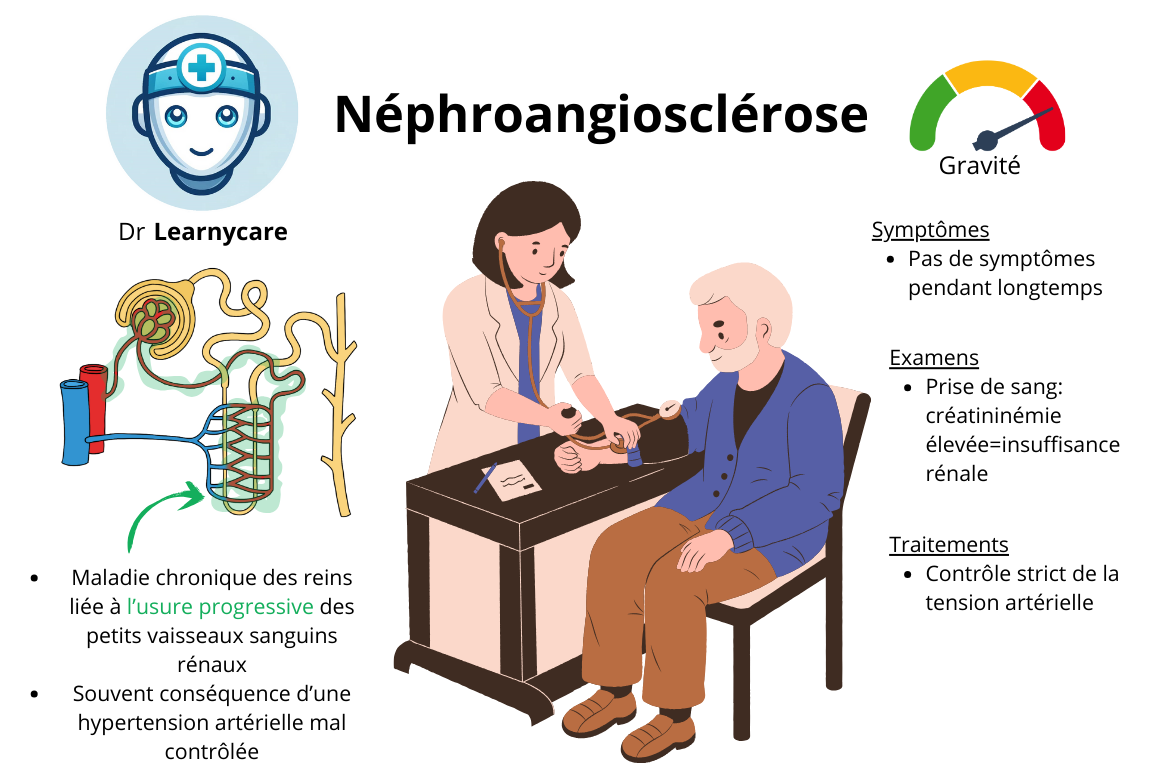 Néphroangiosclérose infographie Dr Learnycare