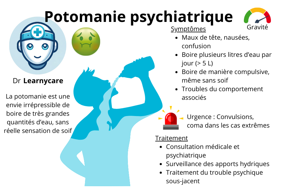 Potomanie psychiatrique infographie Dr Learnycare