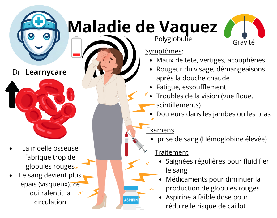 Maladie de Vaquez infographie Dr Learnycare